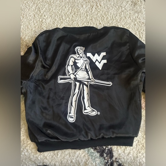 Victoria’s Secret PINK! West Virginia Mountaineers Button-Up Bomber Sport Jacket - Picture 13 of 13